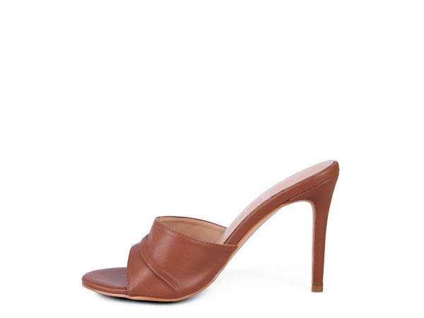 3RD DIVORCE Pleated High Heeled Sandal - Premium Heels from Rag Company - Just $64! Shop now at Ida Louise Boutique