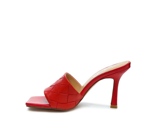 Carmen High Heeled Woven Square Toe Sandal - Premium Sandals from Rag Company - Just $62! Shop now at Ida Louise Boutique