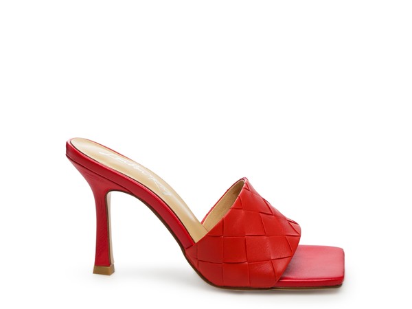 Carmen High Heeled Woven Square Toe Sandal - Premium Sandals from Rag Company - Just $62! Shop now at Ida Louise Boutique