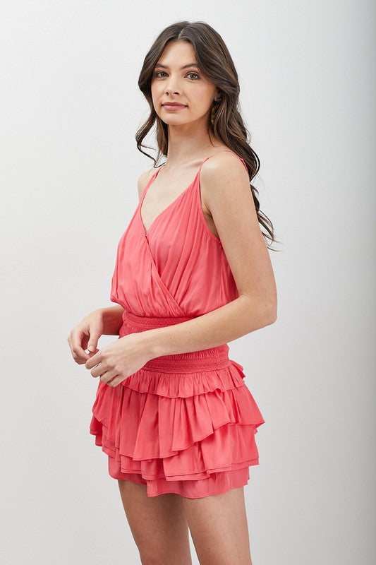 Wrap Smocked Waist Ruffle Dress - Premium  from Do + Be Collection - Just $58! Shop now at Ida Louise Boutique