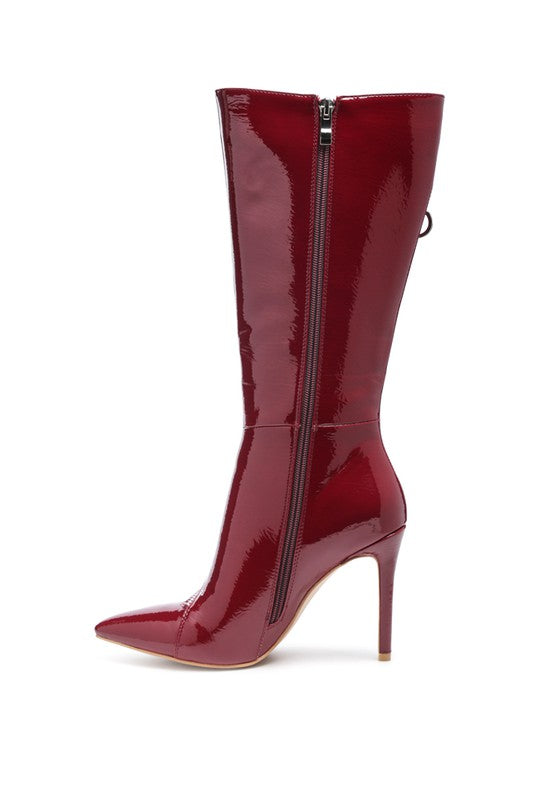 Knee High Zip Around Heeled Stiletto Boot - Premium Knee High Boots from Rag Company - Just $108! Shop now at Ida Louise Boutique