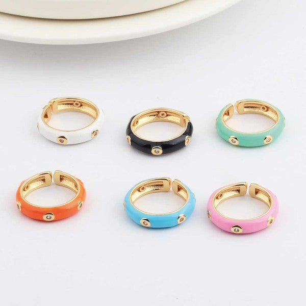 Caterpillar Colorful Ring - Premium  from ClaudiaG Collection - Just $24! Shop now at Ida Louise Boutique