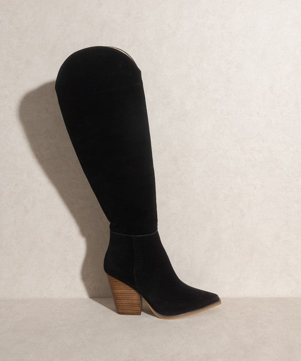 Selling Fast - Oasis Society Clara Knee High Western Boots - Premium Boots from Oasis Society - Just $94! Shop now at Ida Louise Boutique