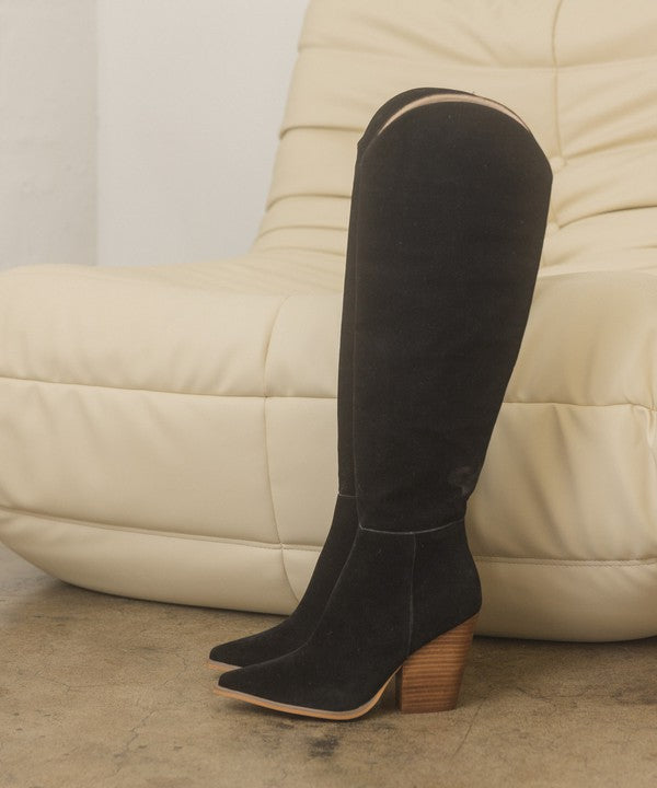 Selling Fast - Oasis Society Clara Knee High Western Boots - Premium Boots from Oasis Society - Just $94! Shop now at Ida Louise Boutique