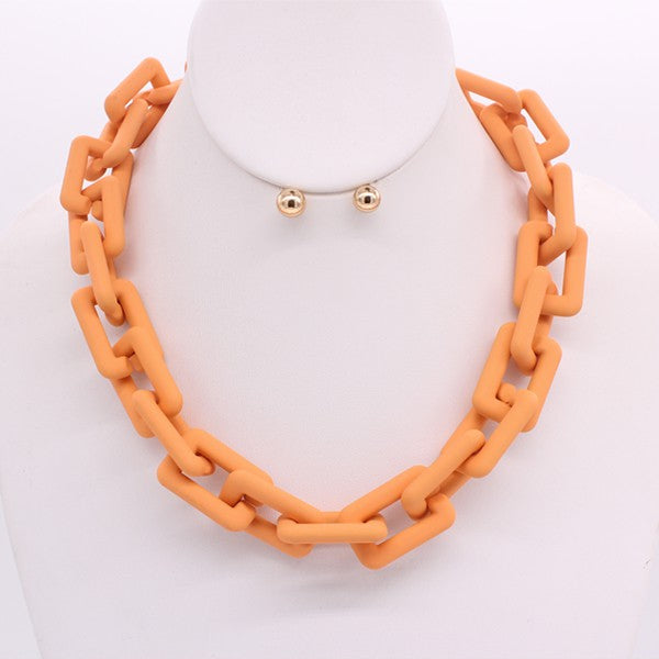 Matte Chain Necklace - Premium necklace from Bella Chic - Just $22! Shop now at Ida Louise Boutique