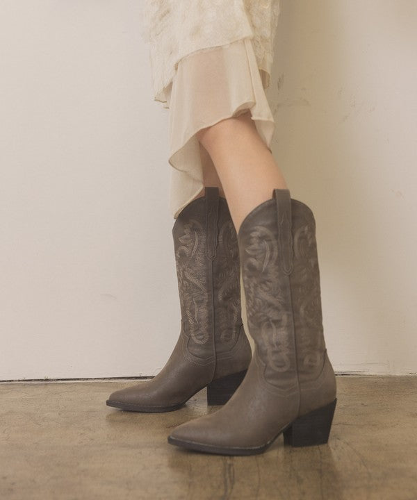 Oasis Society Amaya - Classic Western Boot - Premium Boots from Oasis Society - Just $81! Shop now at Ida Louise Boutique