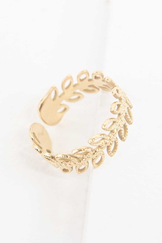 Fern Adjustable Ring - Premium  from Lovoda - Just $24! Shop now at Ida Louise Boutique