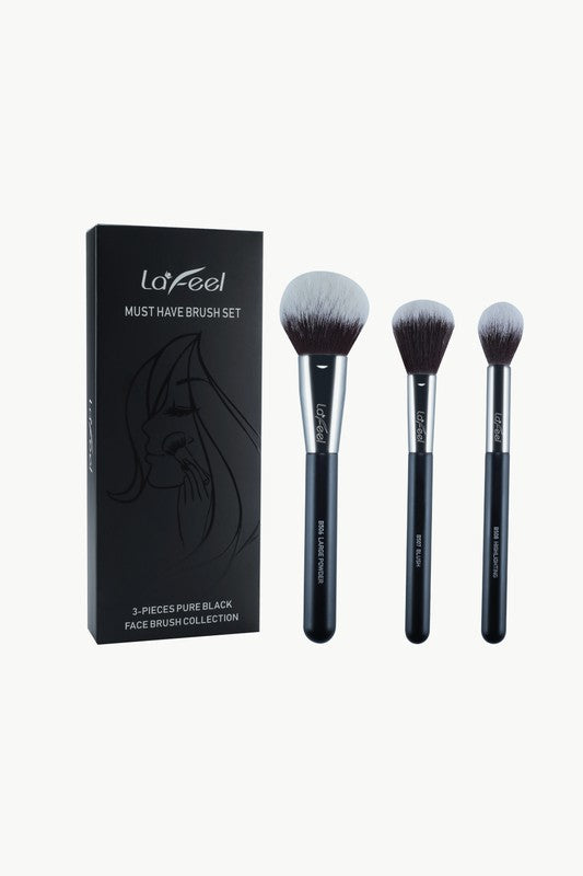 Lafeel Pure Black Collection Must Have Brush Set - Premium Makeup Brushes from Sifides - Just $26! Shop now at Ida Louise Boutique