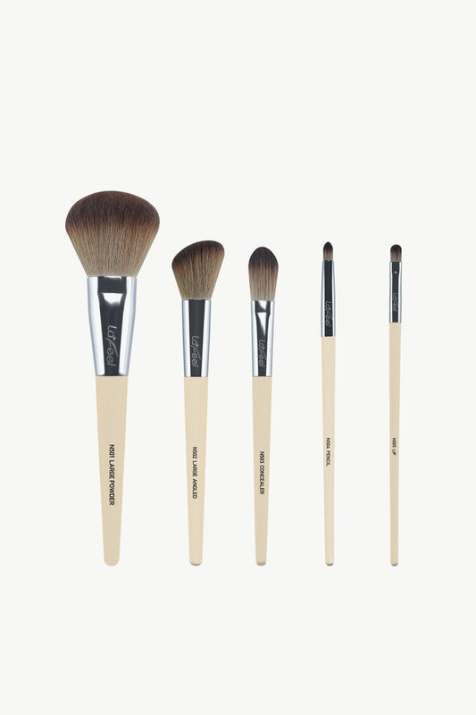 Lafeel Face and Eye Brush Set in Taupe - Premium Makeup Brushes from Sifides - Just $29! Shop now at Ida Louise Boutique