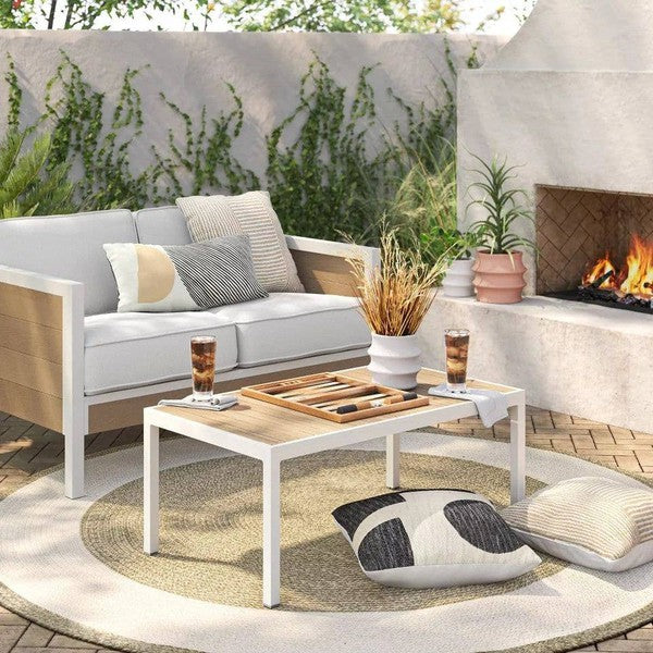 6x6 Feet Neutral Indoor Outdoor Braided Area Rug - Premium Area Rug from Home Mart Goods - Just $165! Shop now at Ida Louise Boutique
