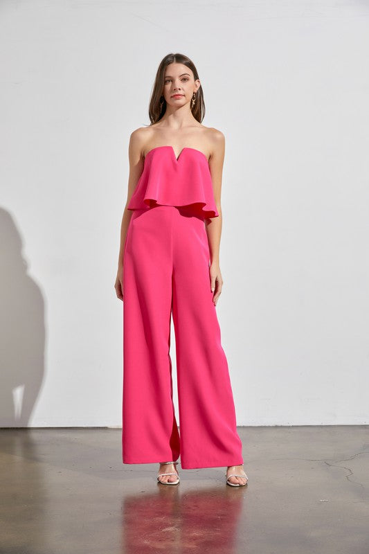 Off the Shoulder Strapless Jumpsuit - Premium Jumpsuit from Do + Be Collection - Just $72! Shop now at Ida Louise Boutique