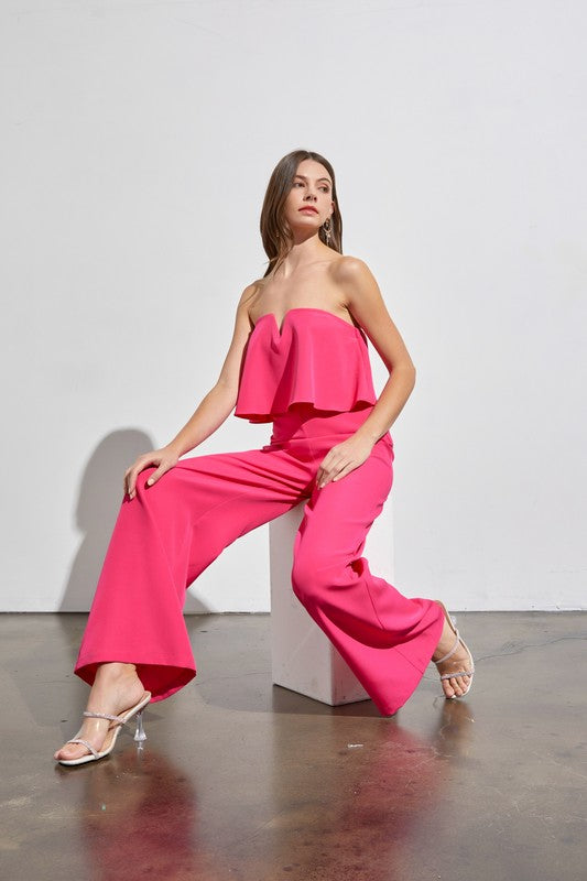 Off the Shoulder Strapless Jumpsuit - Premium Jumpsuit from Do + Be Collection - Just $72! Shop now at Ida Louise Boutique