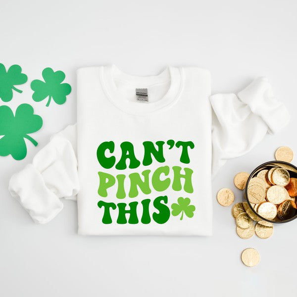 Can't Pinch This Graphic St. Patrick's Day Sweatshirt - Premium Sweatshirt from Olive and Ivory Wholesale - Just $48! Shop now at Ida Louise Boutique