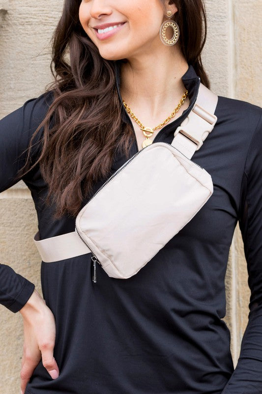 Roam Nylon Belt Sling Bag - Premium Crossbody from Aili's Corner - Just $38! Shop now at Ida Louise Boutique