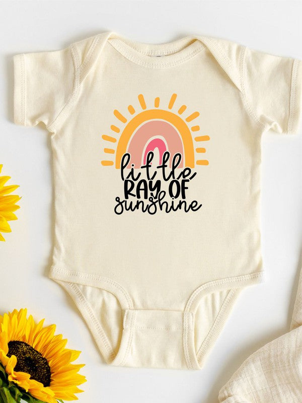 Girl Little Ray Of Sunshine Baby Onesie - Premium onesie from Ocean and 7th - Just $24! Shop now at Ida Louise Boutique
