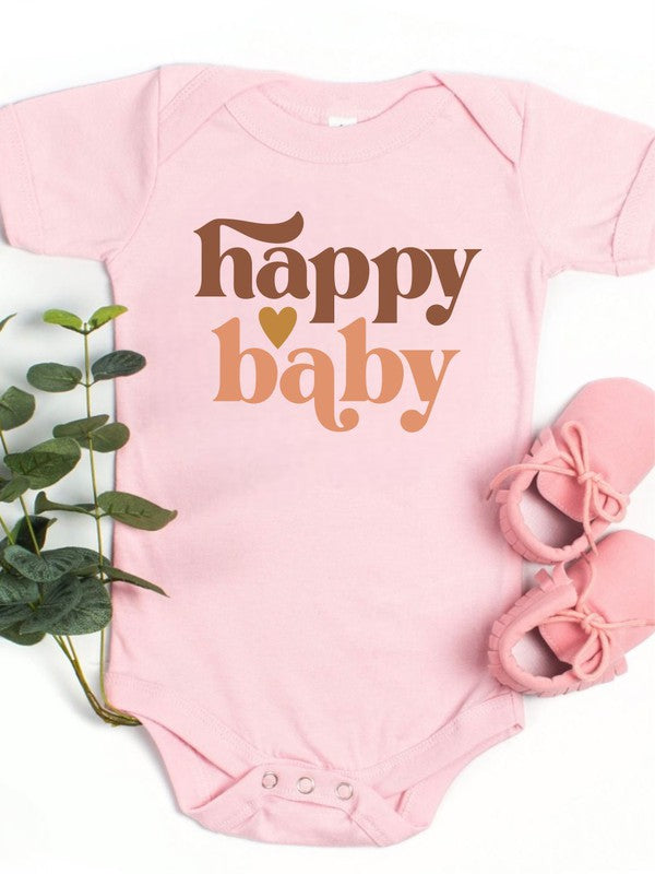 Happy Baby Baby Onesie - Premium onesie from Ocean and 7th - Just $24! Shop now at Ida Louise Boutique
