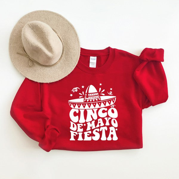 Cinco De Mayo Fiesta Graphic Sweatshirt - Premium Sweatshirt from Olive and Ivory Wholesale - Just $50! Shop now at Ida Louise Boutique