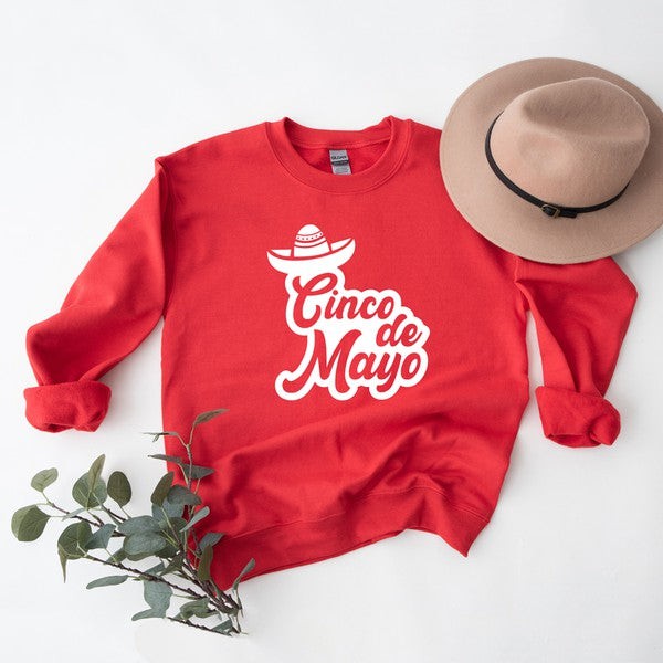 Cinco De Mayo Cursive Graphic Sweatshirt - Premium Sweatshirt from Olive and Ivory Wholesale - Just $50! Shop now at Ida Louise Boutique