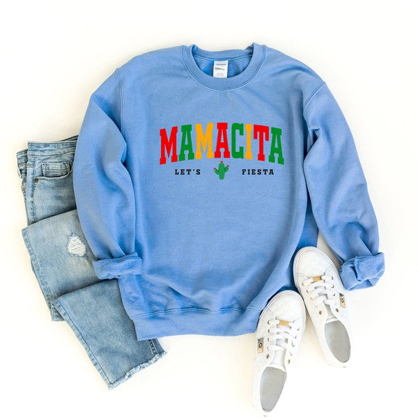 Mamacita Fiesta Graphic Sweatshirt - Premium Sweatshirt from Olive and Ivory Wholesale - Just $50! Shop now at Ida Louise Boutique