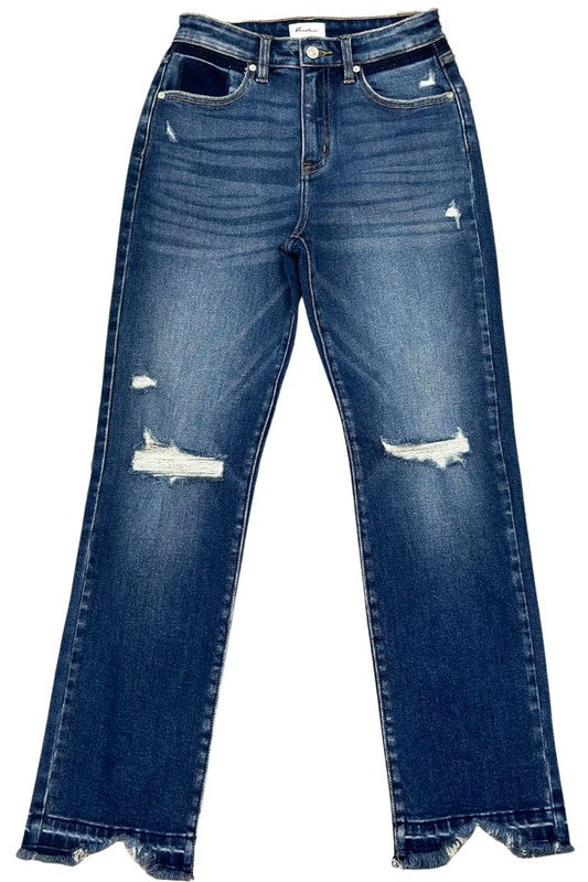 Kan Can High Rise Slim Straight Jeans - Premium Jeans from Kan Can USA - Just $68! Shop now at Ida Louise Boutique