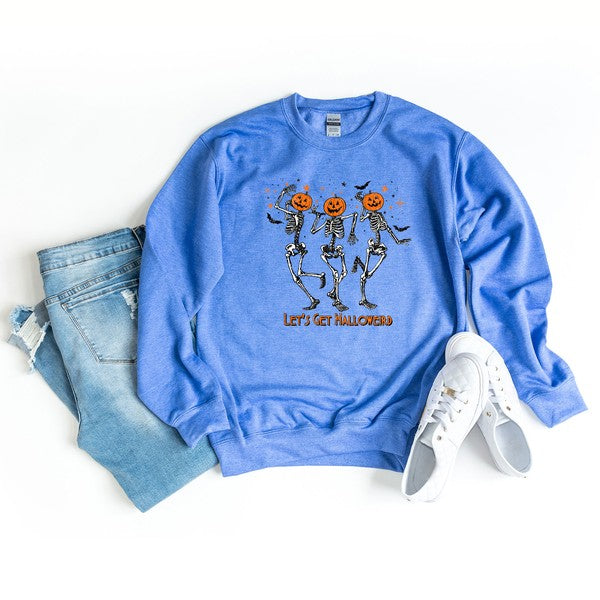 Let's Get Halloweird Graphic Sweatshirt - Premium Sweatshirt from Olive and Ivory Wholesale - Just $52! Shop now at Ida Louise Boutique