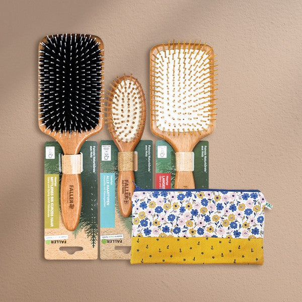 Morethan8 Faller Brushes Wood Pin Paddle Brush - Premium Hair Brush from Morethan8 - Just $40! Shop now at Ida Louise Boutique