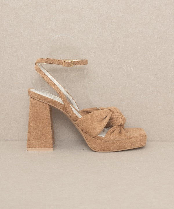 OASIS SOCIETY Zoey - Knotted Band Platform Heels - Premium Heels from Oasis Society - Just $66! Shop now at Ida Louise Boutique