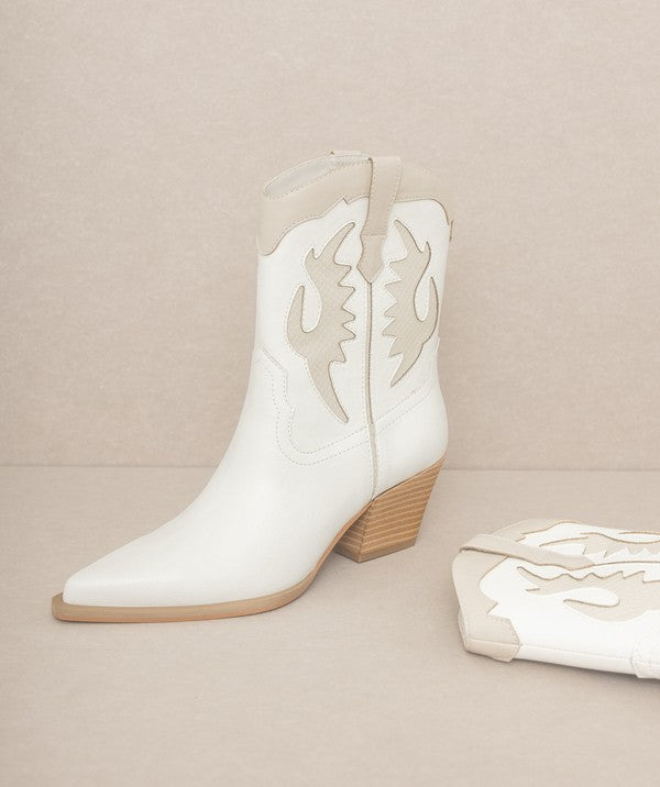 OASIS SOCIETY Houston - Layered Panel Cowboy Boots - Premium Cowboy boots from Oasis Society - Just $85! Shop now at Ida Louise Boutique