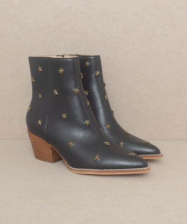 Star Studded Heeled Western Pointed Toe Boots - Premium Booties from Oasis Society - Just $72! Shop now at Ida Louise Boutique