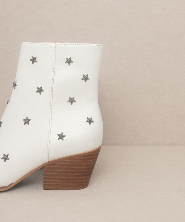 Star Studded Heeled Western Pointed Toe Boots - Premium  from Oasis Society - Just $72! Shop now at Ida Louise Boutique