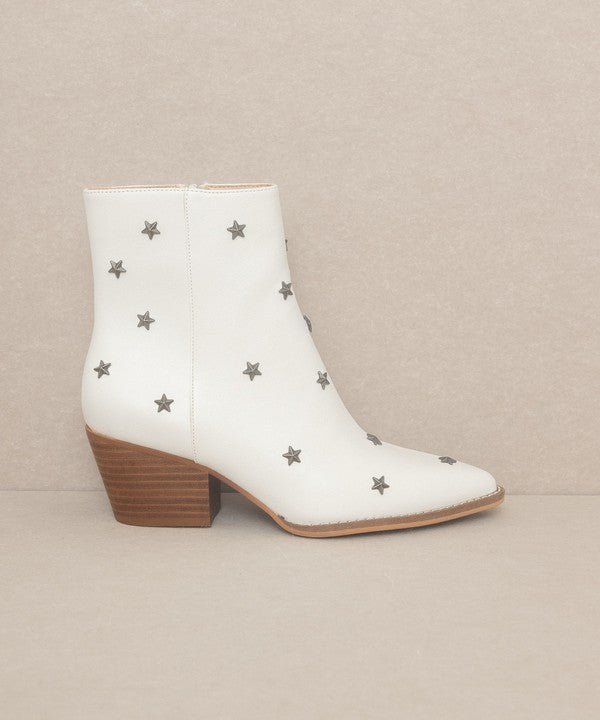 Star Studded Heeled Western Pointed Toe Boots - Premium Booties from Oasis Society - Just $72! Shop now at Ida Louise Boutique