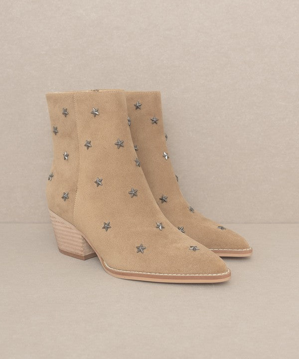 Star Studded Heeled Western Pointed Toe Boots - Premium Booties from Oasis Society - Just $72! Shop now at Ida Louise Boutique