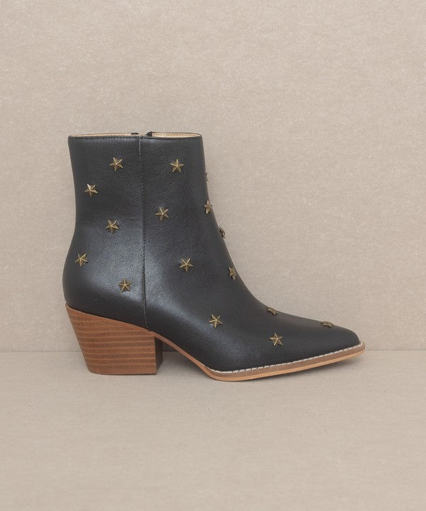 Star Studded Heeled Western Pointed Toe Boots - Premium Booties from Oasis Society - Just $72! Shop now at Ida Louise Boutique