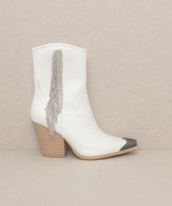 Kai - Rhinestone Fringe Boots - Premium Boots from Oasis Society - Just $88! Shop now at Ida Louise Boutique