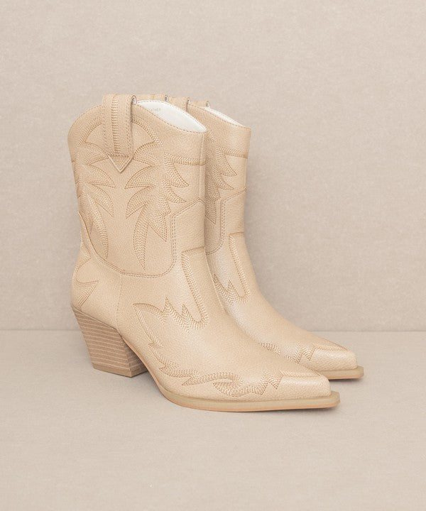 Nantes - Embroidered Cowboy Boots - Premium Cowboy Boots from Oasis Society - Just $88! Shop now at Ida Louise Boutique