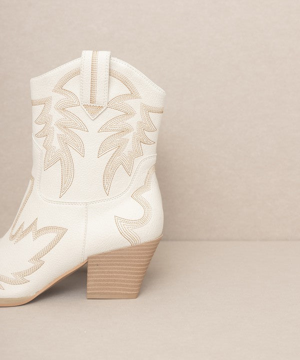 Nantes - Embroidered Cowboy Boots - Premium Cowboy Boots from Oasis Society - Just $88! Shop now at Ida Louise Boutique