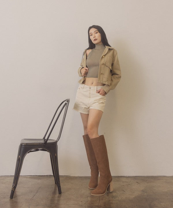 OASIS SOCIETY Shiloh - Knee High Block Heel Boots - Premium Boots from Oasis Society - Just $88! Shop now at Ida Louise Boutique