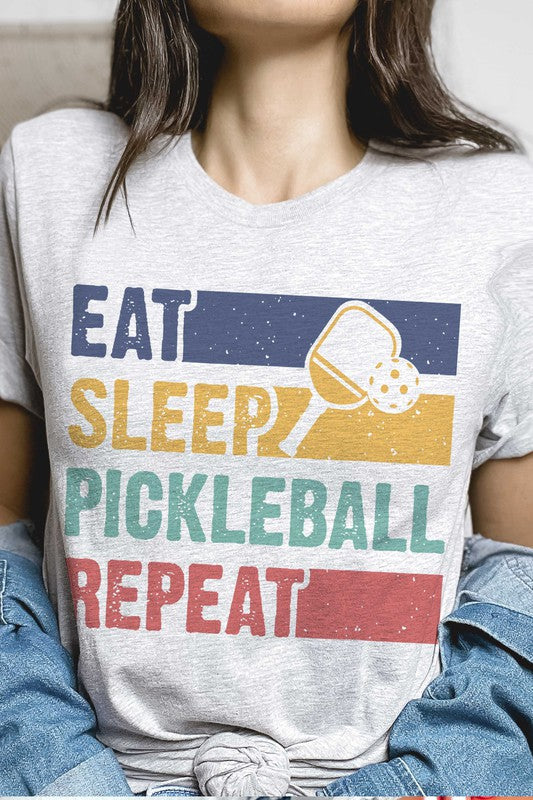 Eat Sleep Pickleball Repeat T-Shirt - Premium T-Shirt from A. BLUSH CO. - Just $39! Shop now at Ida Louise Boutique