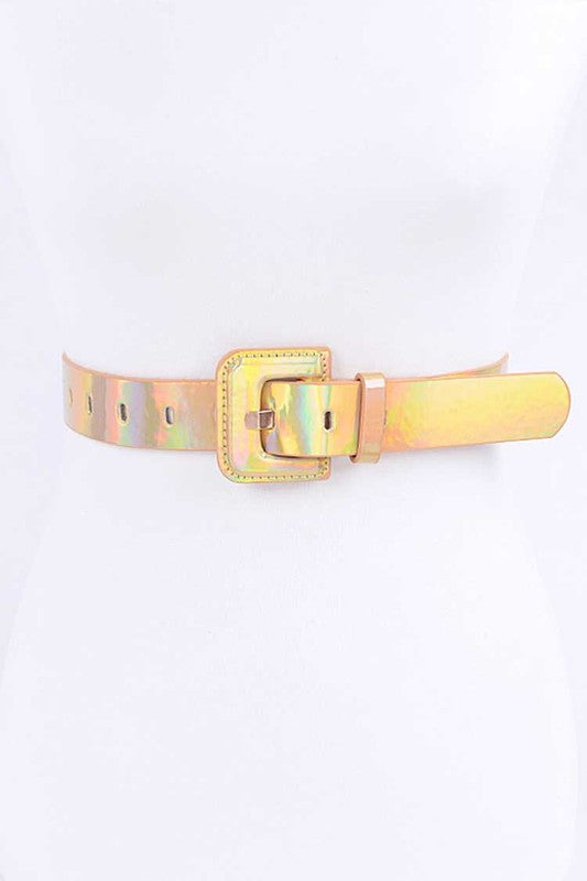 Holographic Neon Women's Fashion Belt - Premium Belt from LA Jewelry Plaza - Just $28! Shop now at Ida Louise Boutique