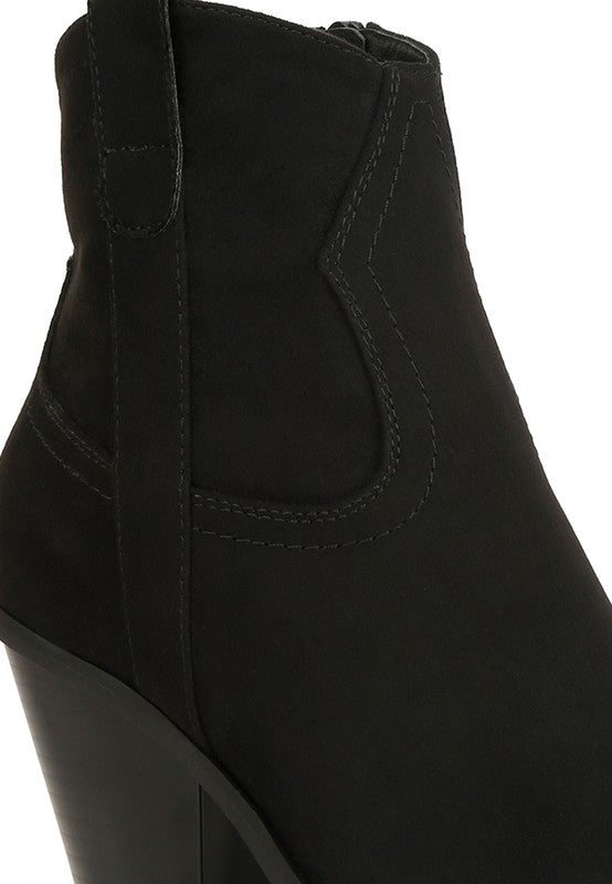 Elettra Ankle Length Cowboy Boots - Premium Cowboy Boots from Rag Company - Just $88! Shop now at Ida Louise Boutique