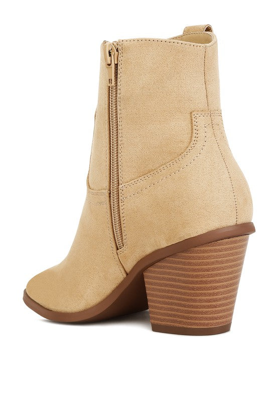 Elettra Ankle Length Cowboy Boots - Premium Cowboy Boots from Rag Company - Just $88! Shop now at Ida Louise Boutique