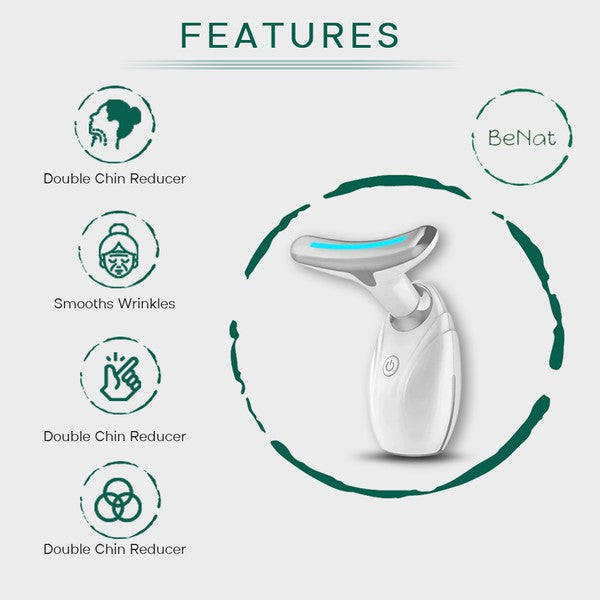 Neck & Face Lifting LED Therapy Device - Premium Led light therapy from BeNat - Just $34! Shop now at Ida Louise Boutique