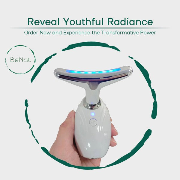 Neck & Face Lifting LED Therapy Device - Premium Led light therapy from BeNat - Just $34! Shop now at Ida Louise Boutique