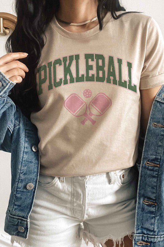 Pickleball Graphic Tee - Premium  from A. BLUSH CO. - Just $39! Shop now at Ida Louise Boutique