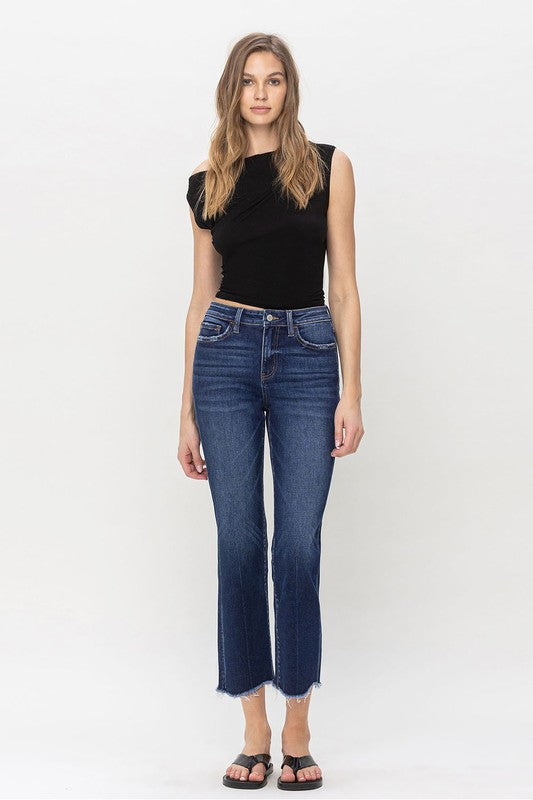 High Rise Regular Straight Jean - Premium Jeans from Flying Monkey - Just $74! Shop now at Ida Louise Boutique