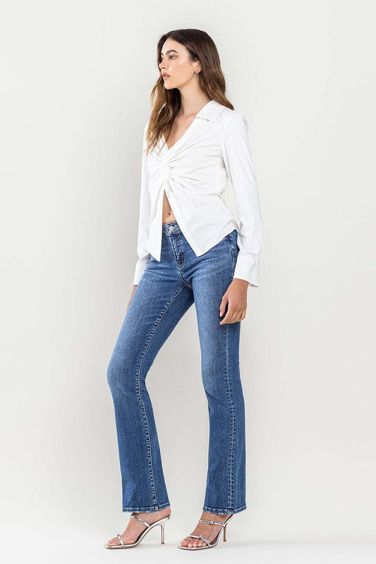 Low Rise Slim Bootcut Jeans - Premium  from Flying Monkey - Just $70! Shop now at Ida Louise Boutique