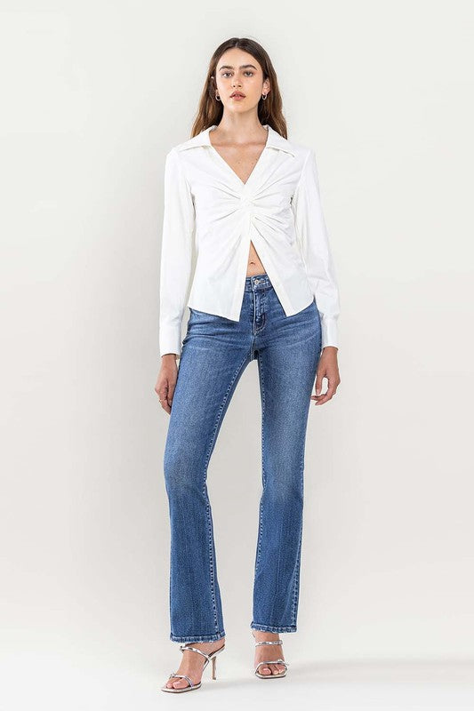 Low Rise Slim Bootcut Jeans - Premium  from Flying Monkey - Just $70! Shop now at Ida Louise Boutique