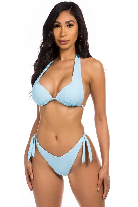 Two Piece Bikini Halter - Premium swimsuit from Mermaid Swimwear - Just $54! Shop now at Ida Louise Boutique