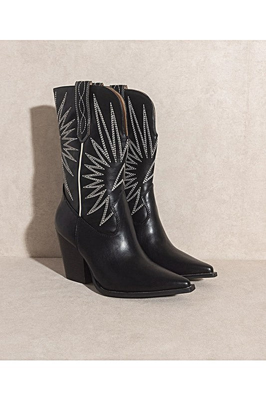 Emersyn Western Boots - Premium Cowboy Boots from Let's See Style - Just $90! Shop now at Ida Louise Boutique