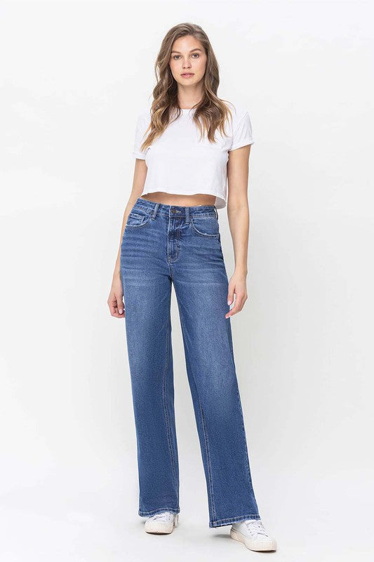 90's High Rise Loose Fit Jeans - Premium Jeans from VERVET by Flying Monkey - Just $74! Shop now at Ida Louise Boutique